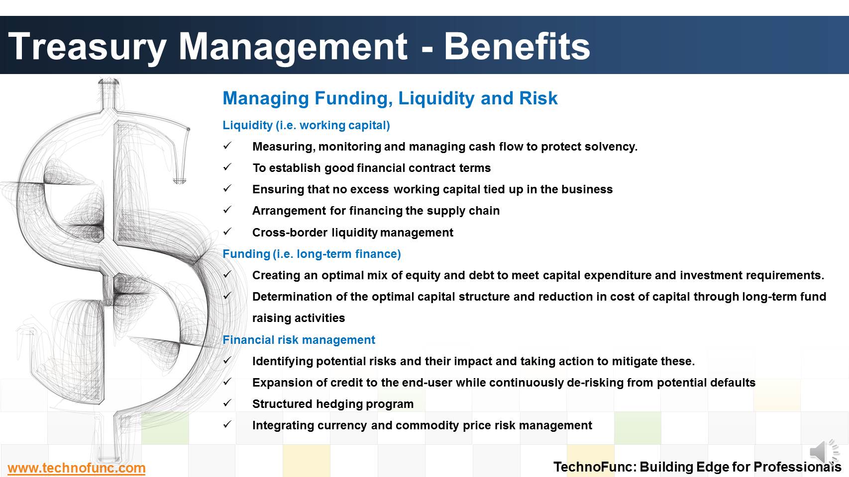 TechnoFunc - Treasury Management - Benefits