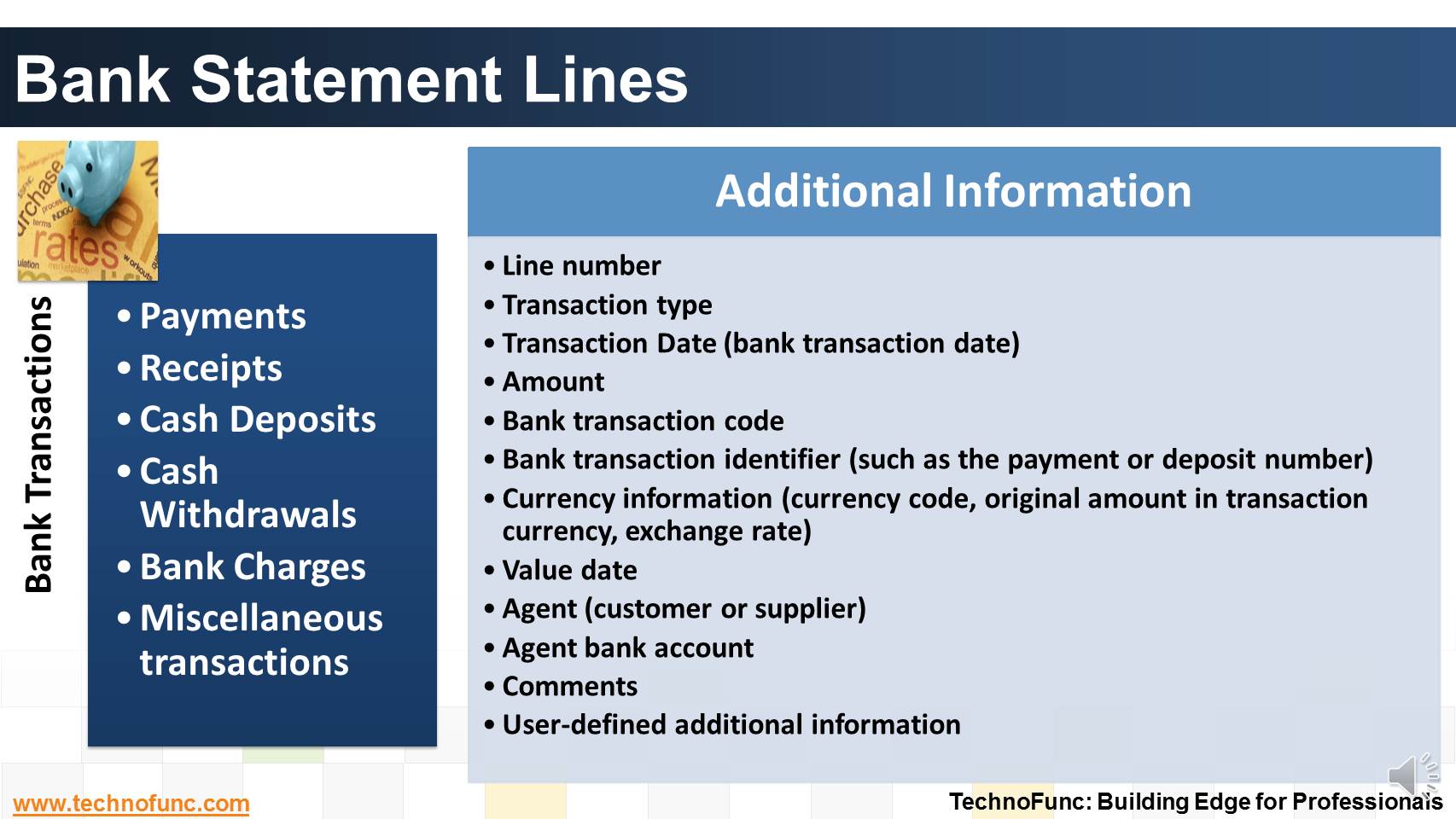 Bank Statement Lines